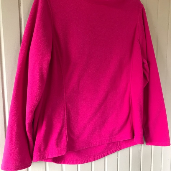 Moufles Fille Lands' End - Rose/blanc, Taille L - Paume Antidérapante, Polaire